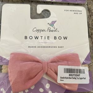 NWT Copper Pearl Bowtie Bow Darling